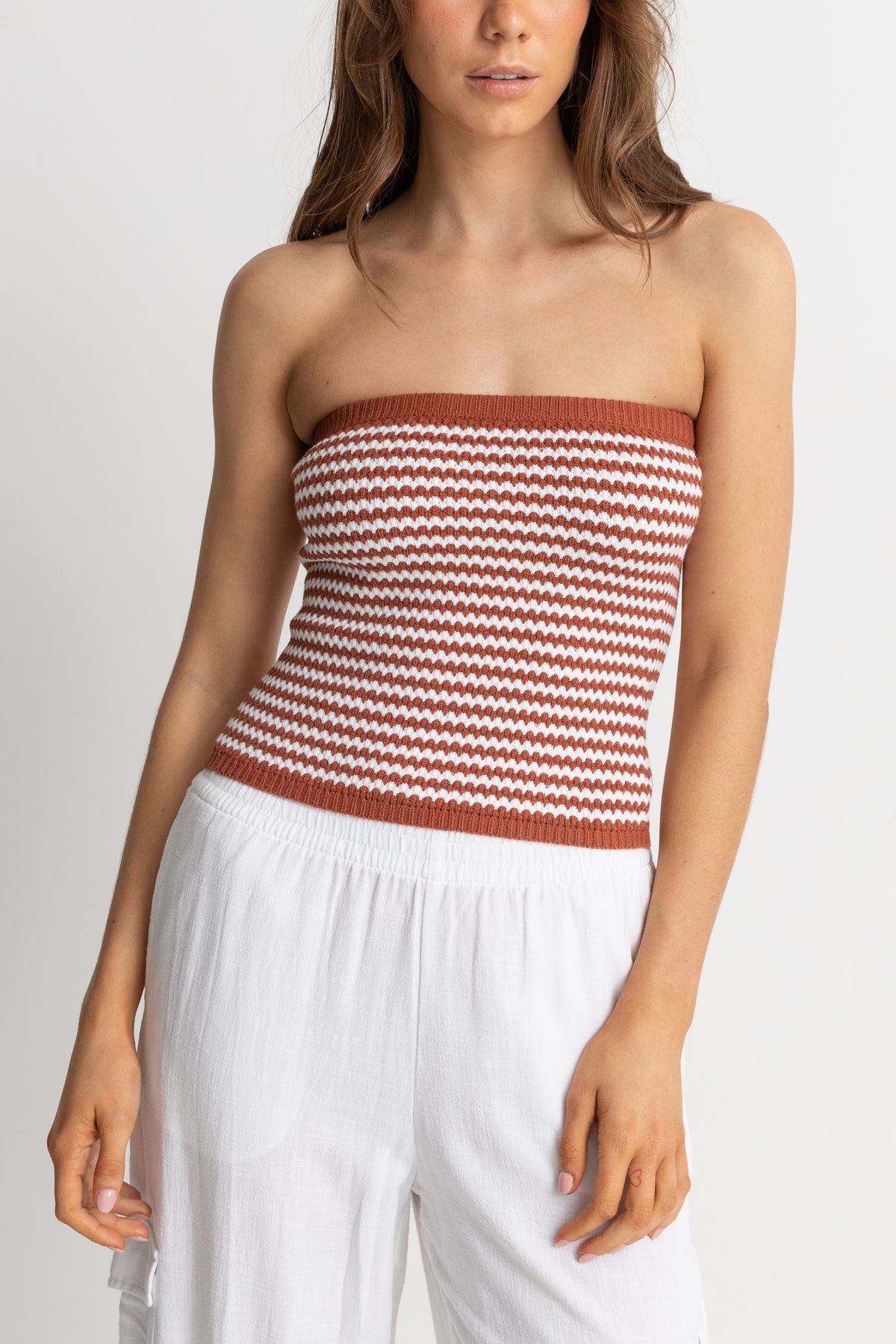 Feel Everything Strapless Knit Top