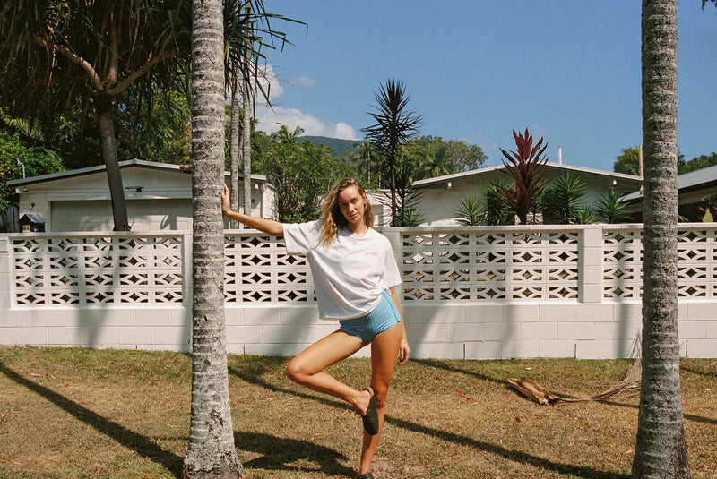 Motel Oversized T-Shirt Vintage White