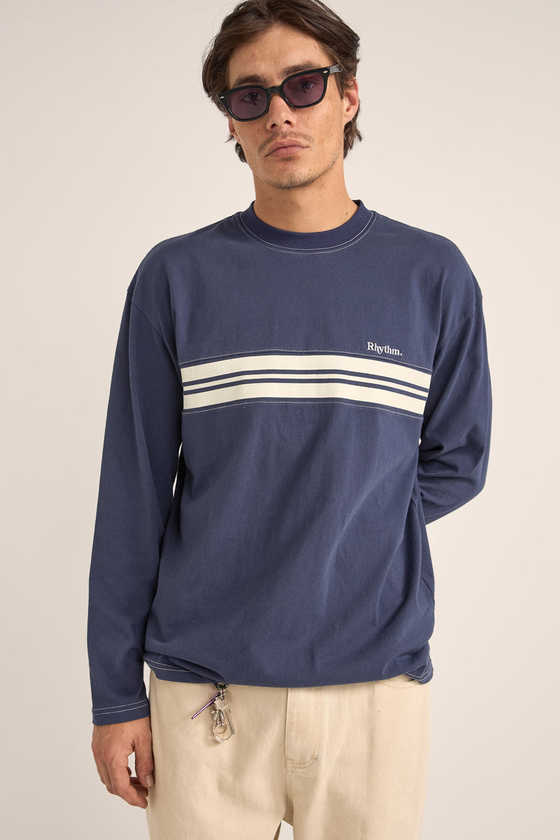 Vintage Panel LS T-Shirt Navy