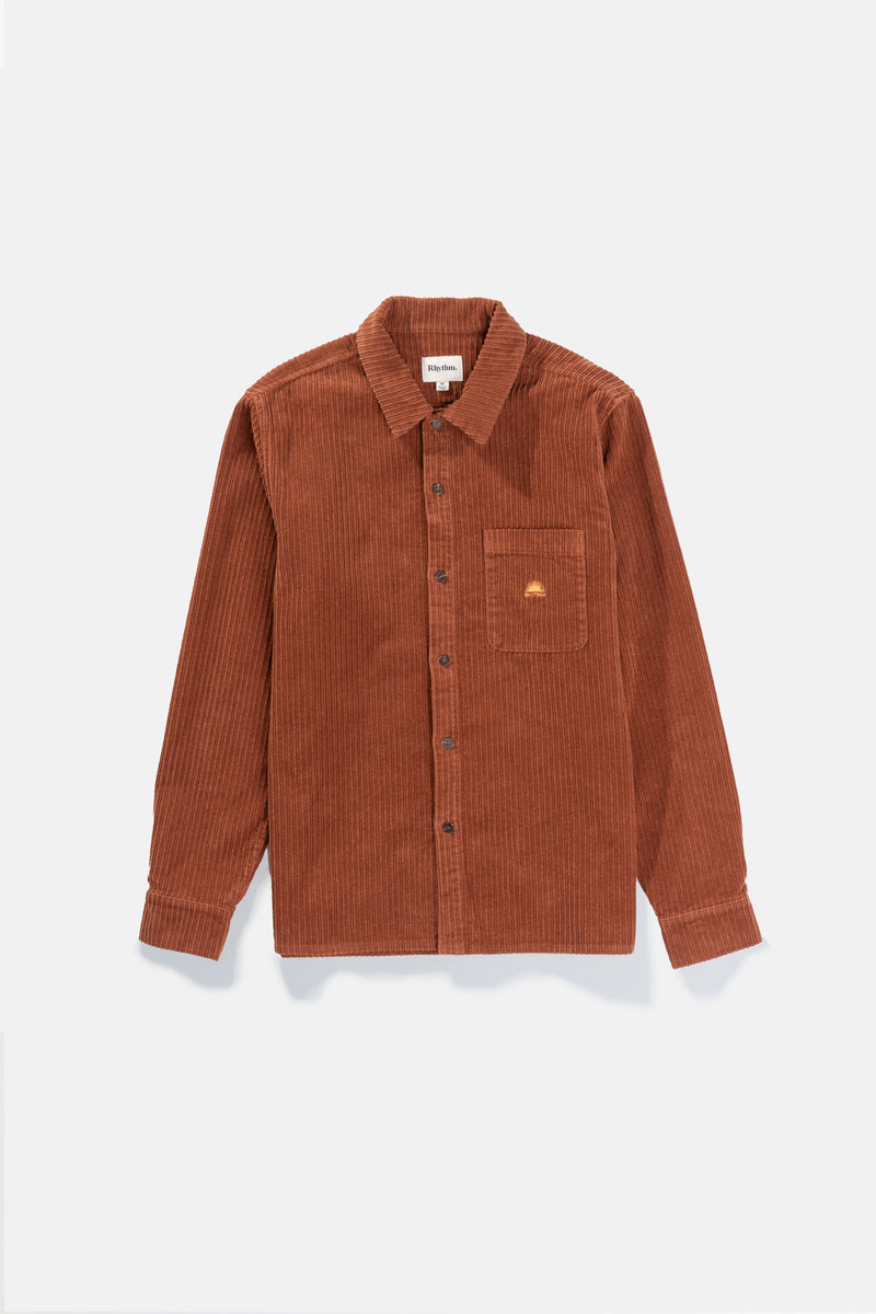 Corduroy LS Shirt Rust