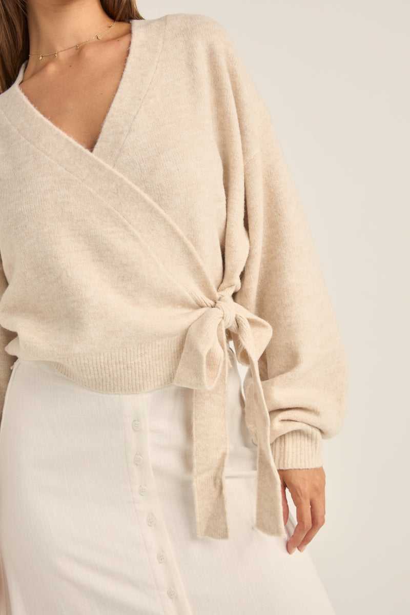 Lexie Wrap Front Knit