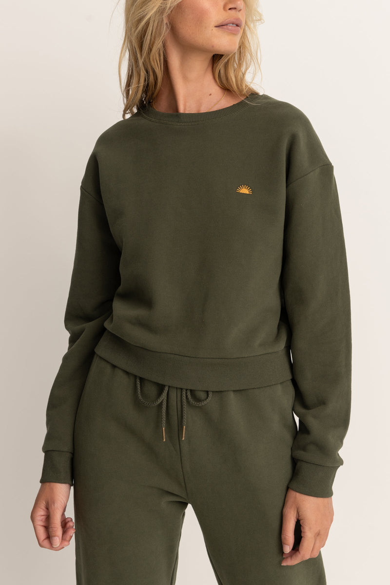 Sunny Crew Neck Fleece Khaki