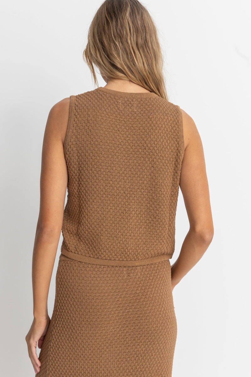 Jossie Knit Vest Chocolate