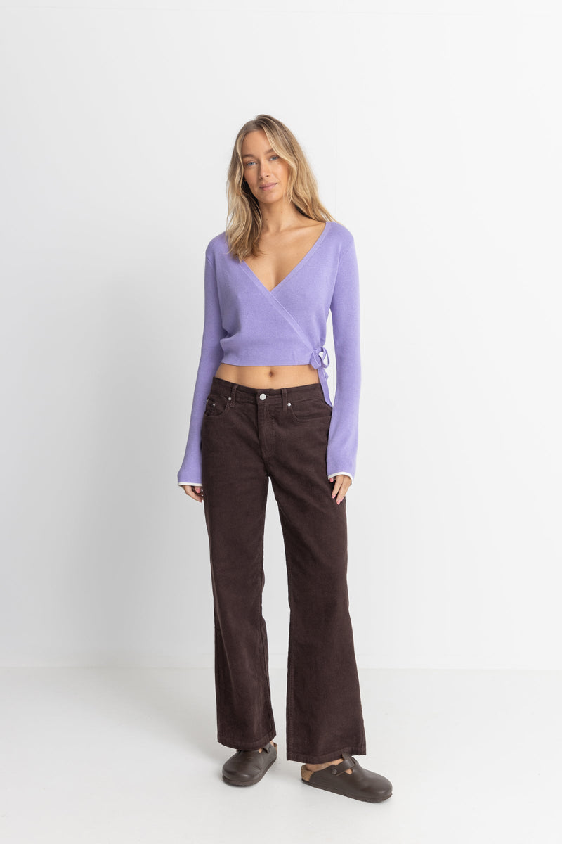 Ballet Wrap Top Lavender