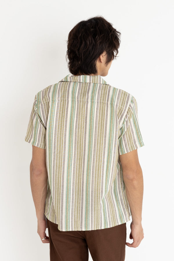 Vacation Stripe Ss Shirt Natural