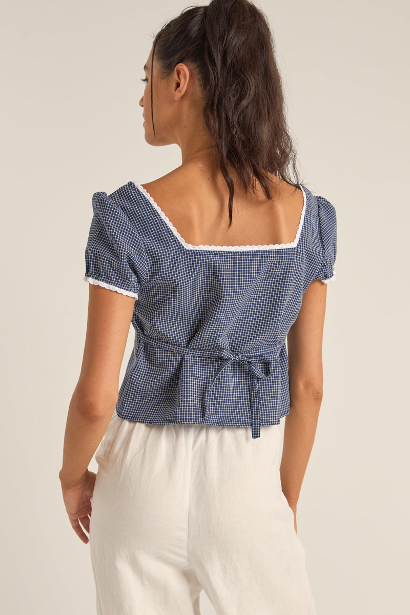 Sadie Top Navy