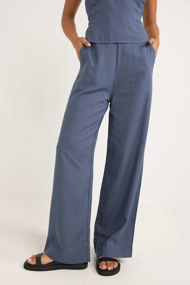 Stevie Wide Leg Pant Blue