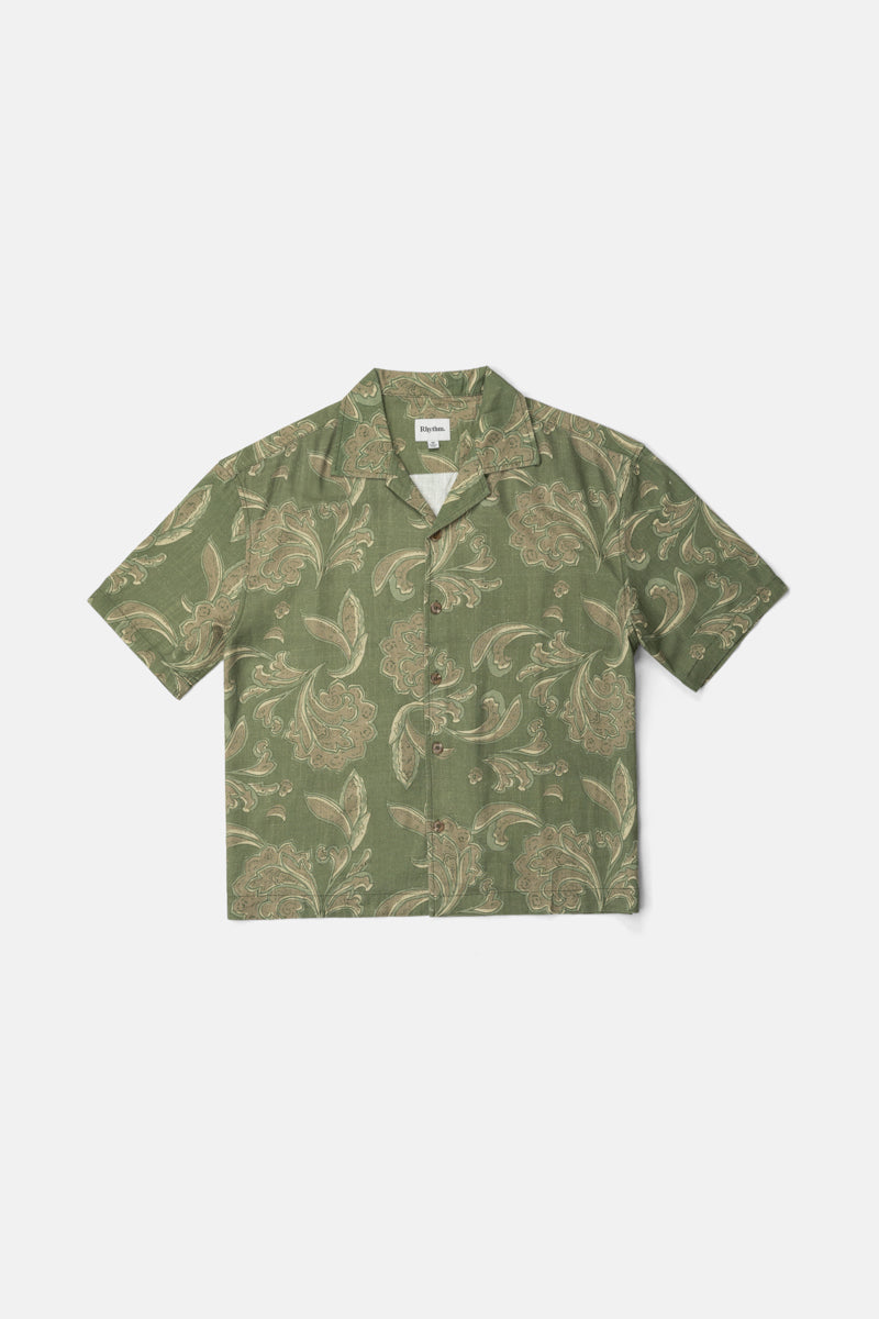 Astral Bloom Ss Shirt Olive