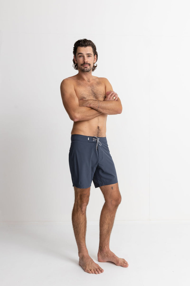 Classic Stretch Trunk Worn Navy