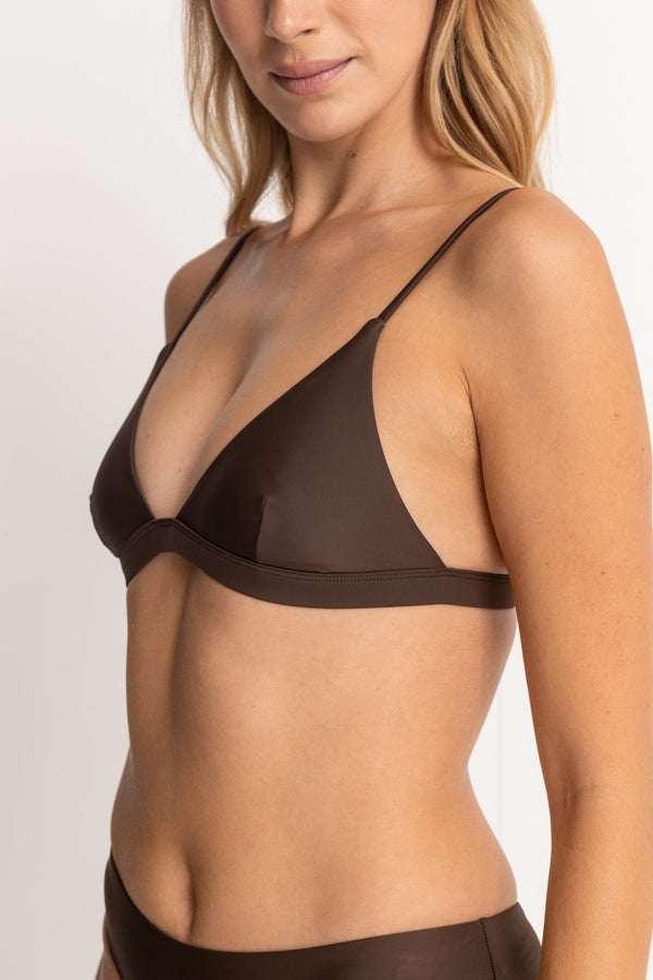 Classic Bralette Top Chocolate