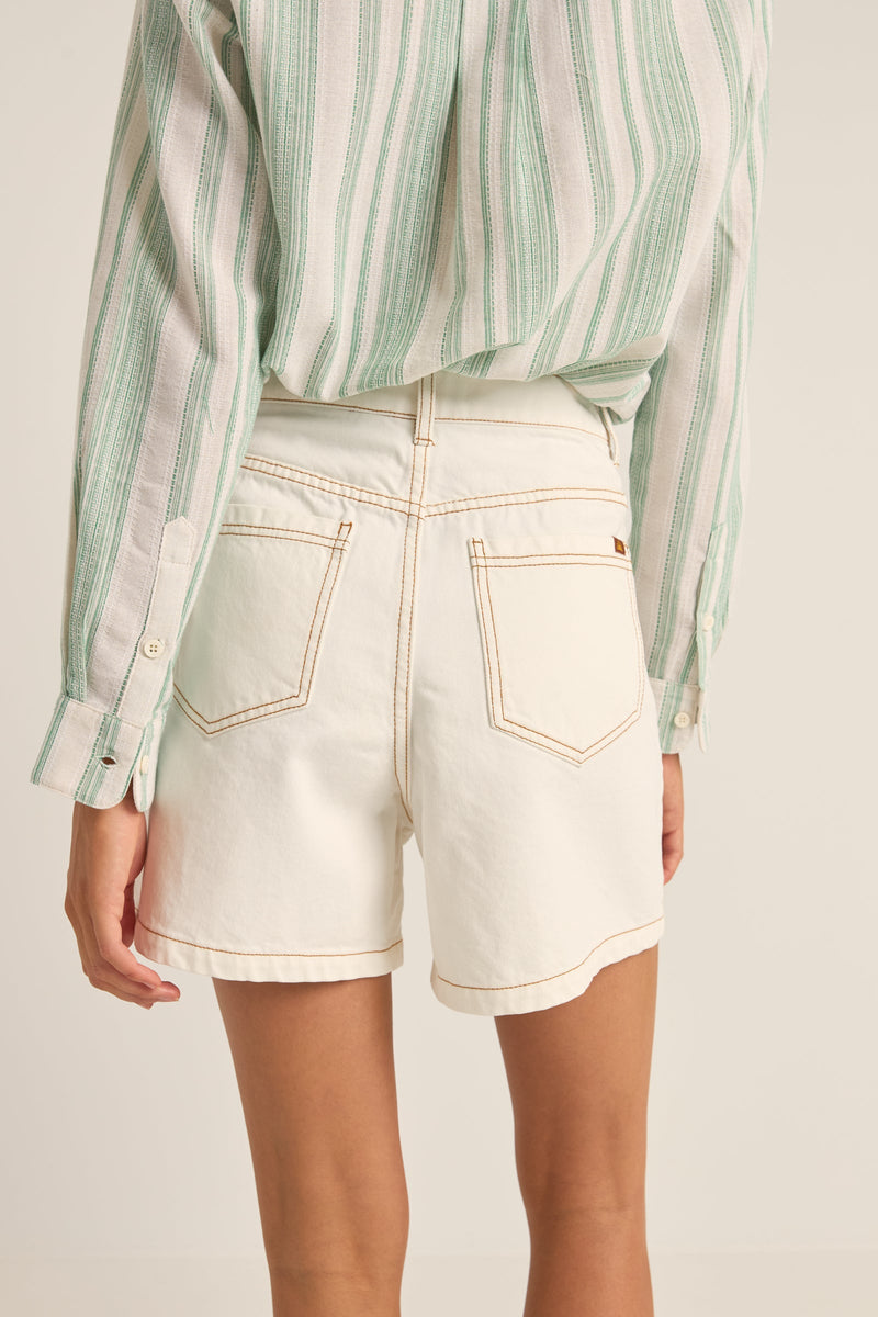 Escape Denim Short Cream