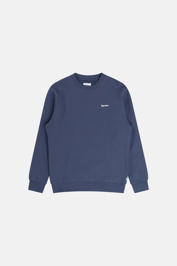 Brand Fleece Crew Navy