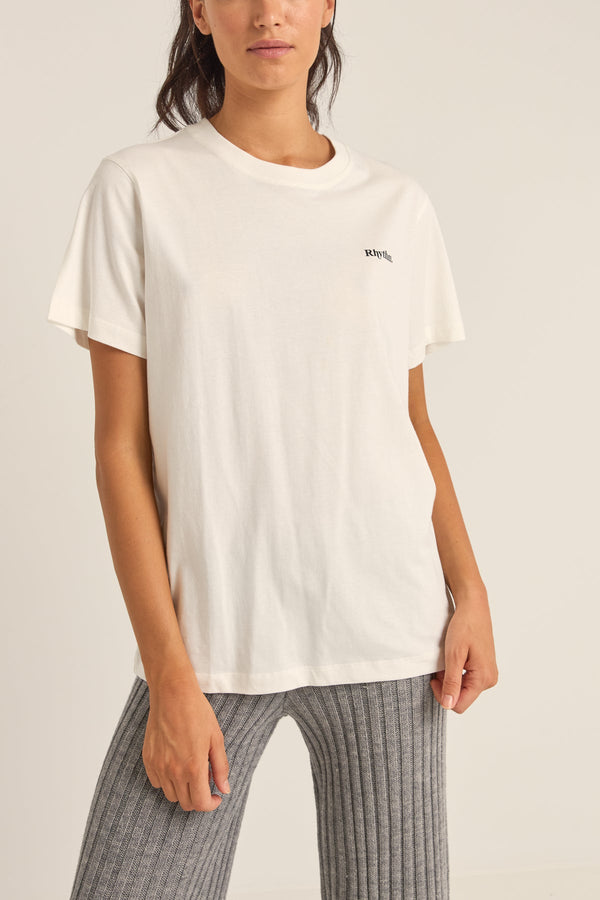 Logo Boyfriend Tee White